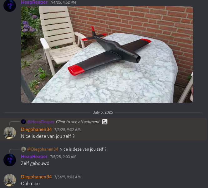 Vliegtuig Chat